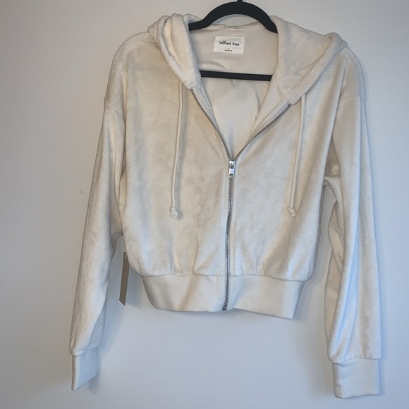 Aritzia Tops - Aritzia Wilfred Free Aura Looped French Terry Hoodie Small